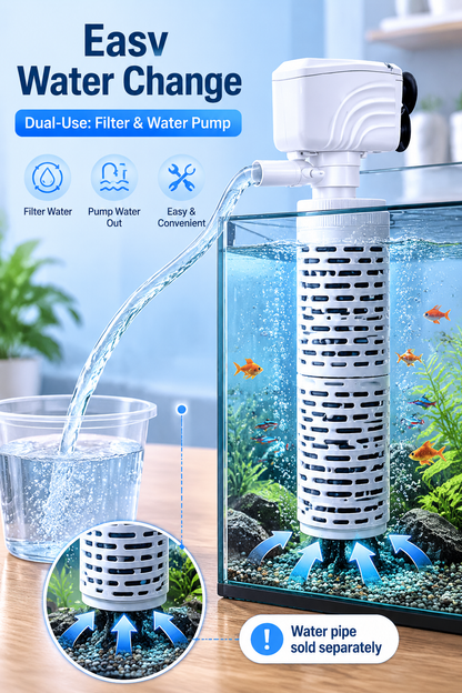 🔥Limited-time offer-Fish Tank 6-in-1 Filter - Filtration, Oxygenation & Water Pumping
