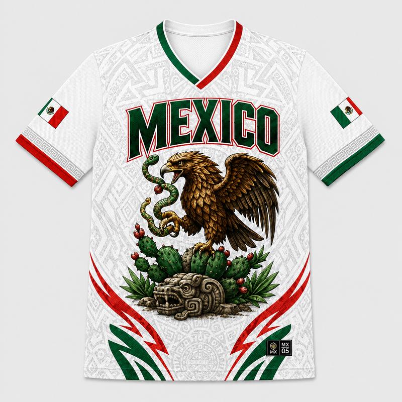 ⚽🏆Aztec Pride™ Mexico Inspired Soccer Fan Jersey