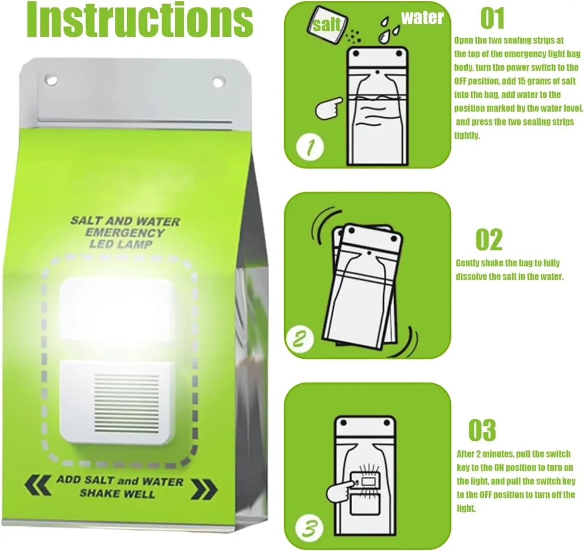 Saltwater Emergency Lamp – Battery‐Free Survival Light