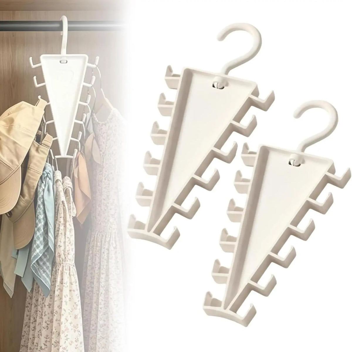 12-Hook Rotating Closet Organizer Hanger