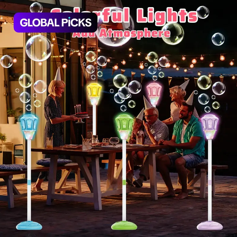 🌈 BEST SELLER – Rechargeable Bubble Machine with LED Lights & Endless Bubble Fun!