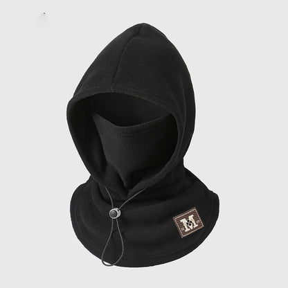 One-piece warm mask hat, Outdoor cycling windproof warm hat with neck mask