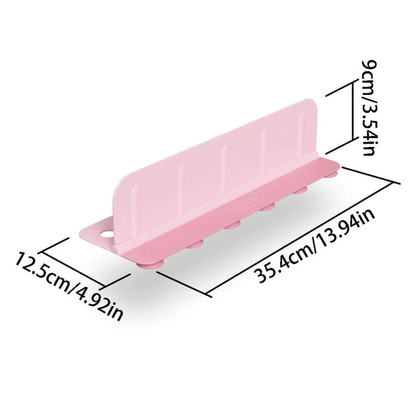2-in-1 Kitchen Sink Splash Guard with Integrated Sponge Holder & Suction Cups