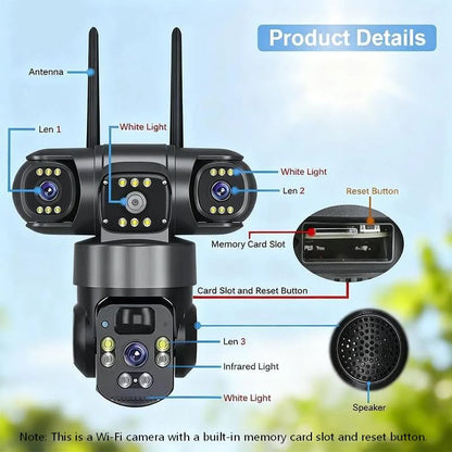 📹 6K PTZ Security Camera | 360° Coverage & Smart Tracking