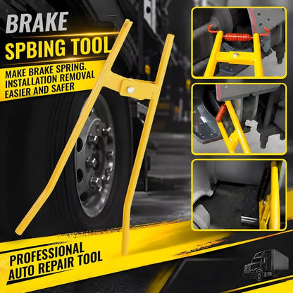 Truck Brake Spring Tool LT890 Heavy Duty Truck Brake Spring Slack Adjustable Tool Anchor Pin Spings Installer for Semi Trucks Brake Spring Pliers Air Drum Brake Shoe Spring Tool