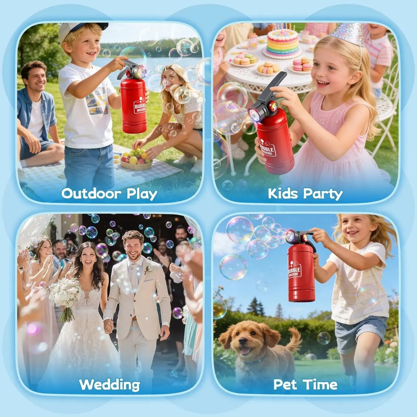 Summer Hot Sale 48%OFF🔥Fire Extinguisher Bubble Machine for Kids