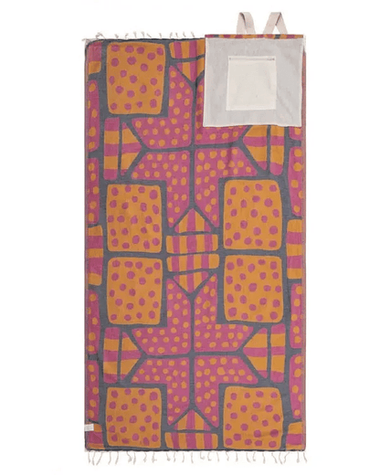 🏖️2-in-1 Convertible Towel & Backpack with Inner Zip Pocket & Sand-Repelling Fabric