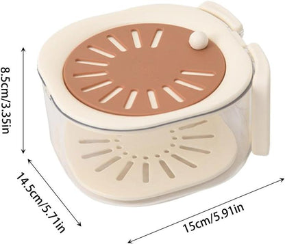 2-in-1 Sturdy Durable Compact Kitchen Colander & Storage Basket Set