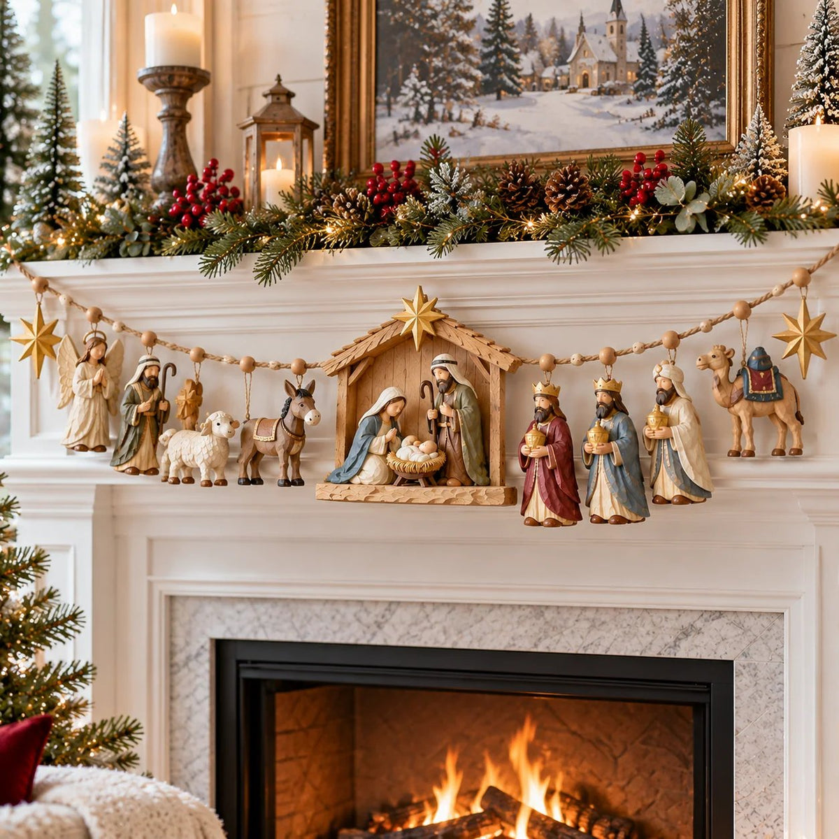 ✝️ 🎄 The Night Hope Was Born – Bethlehem Nativity Christmas Garland(📦Buy 2 Free Shipping)