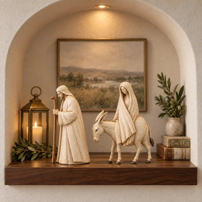 🔥Last Day 49% OFF🚶 🌟 Journey to Bethlehem Nativity Figurine Set