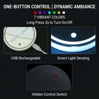 LED Cup Holder Lights for Car
