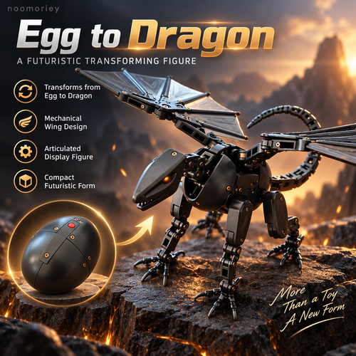🥚🐉 DragonMorph – Egg to Dragon Transforming Mechanical Toy！！！