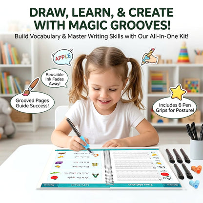 ✏️📚 Writing Workbook Set for Kids Ages 3–8