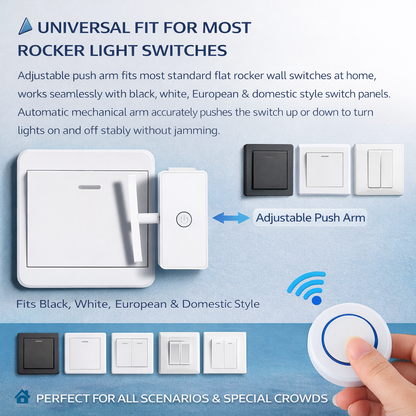 Remote Light Switch Pusher | No Wiring Lazy Light Controller
