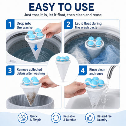 🔥Last Day 49% OFF  👚Floating Lint & Hair Catcher（3pcs）