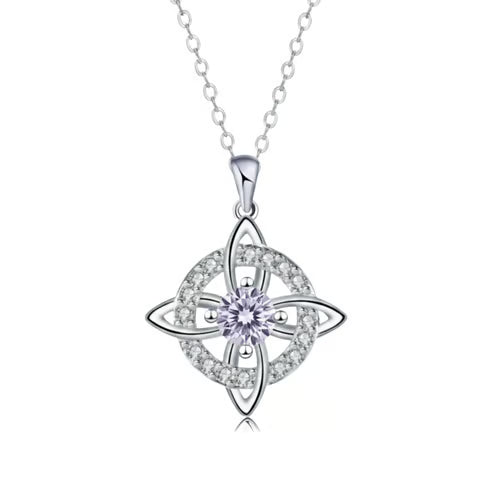 Mystical Birthstone Witches Knot Necklace – Natural Crystal🔮💞Protect Your Loved Ones