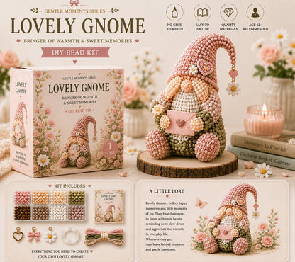 🔥2026 newest style💕Cozy Gnome DIY Bead Kit Collection– Collect All 12 Gnome
