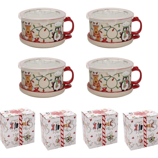 1 PCS 25-oz Mug Meals w/ Lid-its & Gift Boxes
