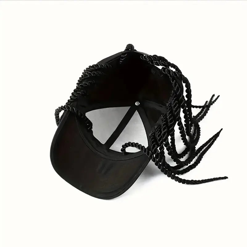 Braided Wig Baseball Cap – Snapback Hat with Attached Dreadlock Braids