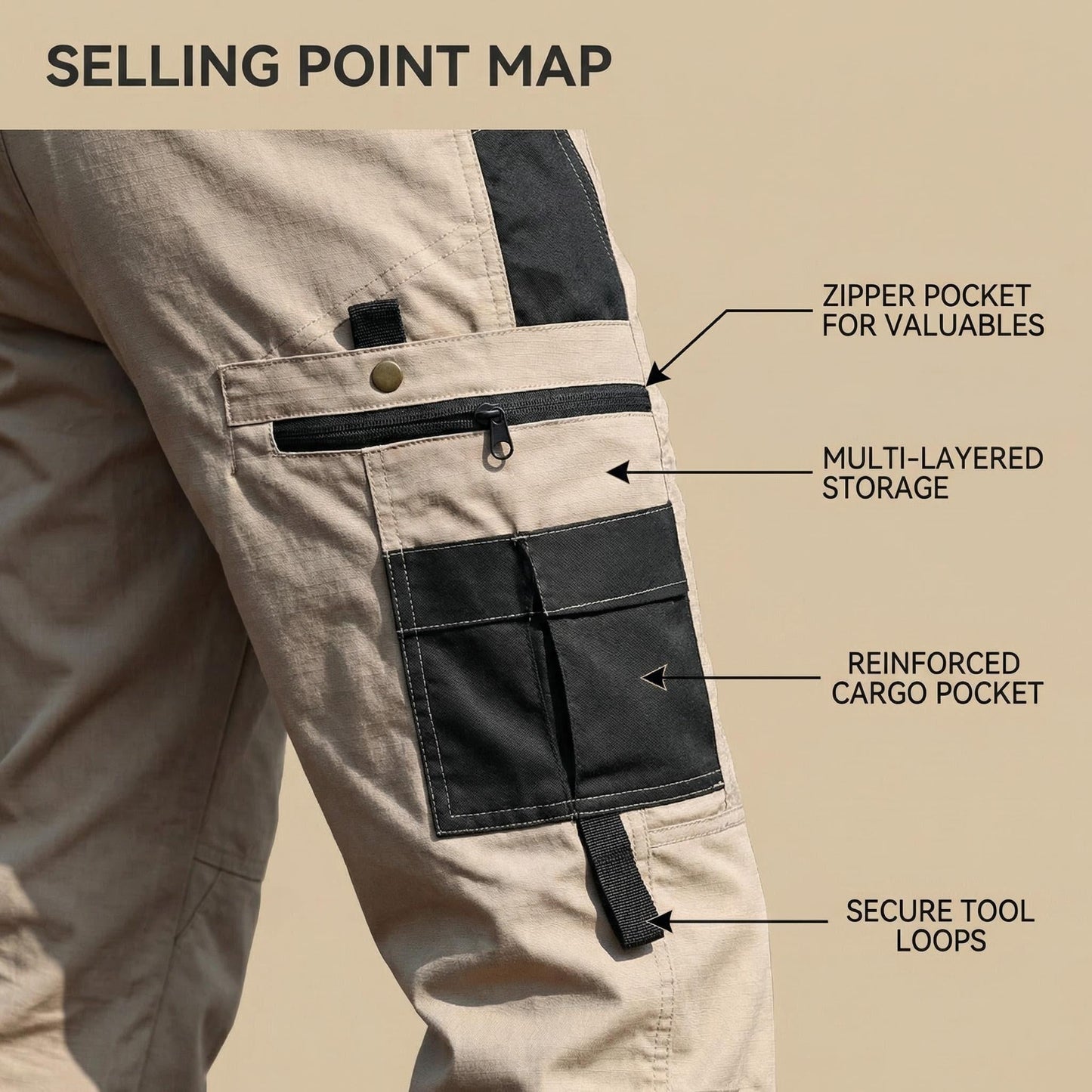 Xylvok™ Indestructible Tactical Pants - Ripstop & Water-Resistant Work Cargoes