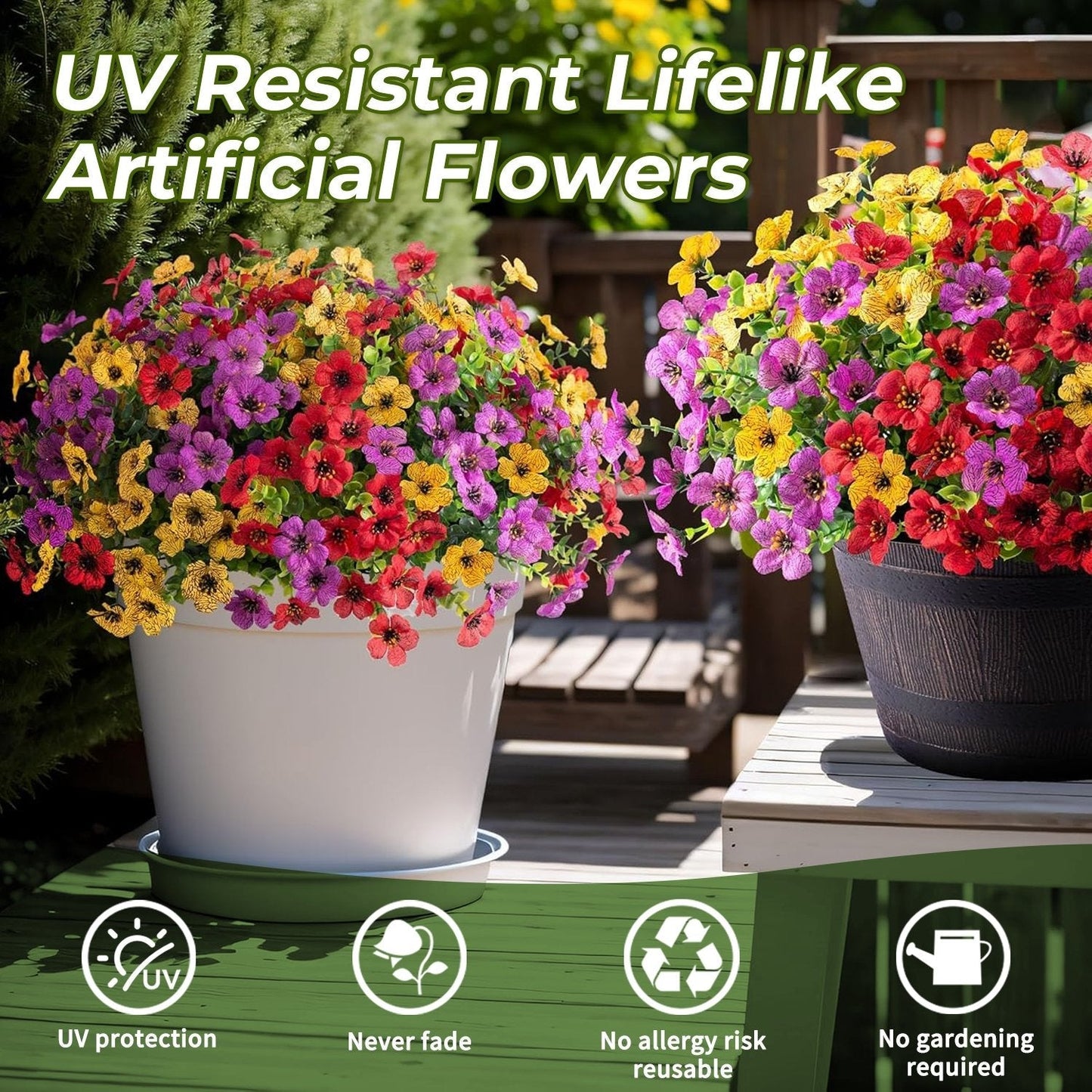 🌺Vibrant Artificial Flowers: 365 Days of Spring 🌿🌿
