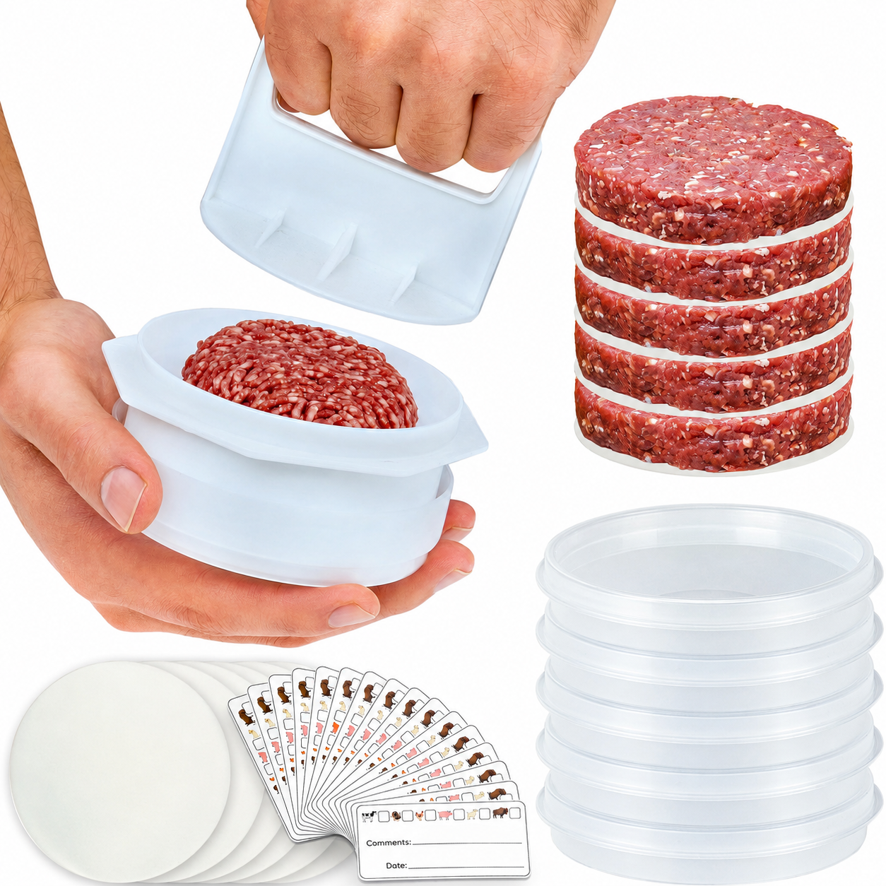 Hamburger Press Patty Maker - 4 in 1