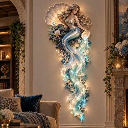 ⏰Limited Stock 50% OFF - 🌊✨ Enchanted Ocean Legends™ Lighted Wall Décor Collection 🐋🧜‍♀️