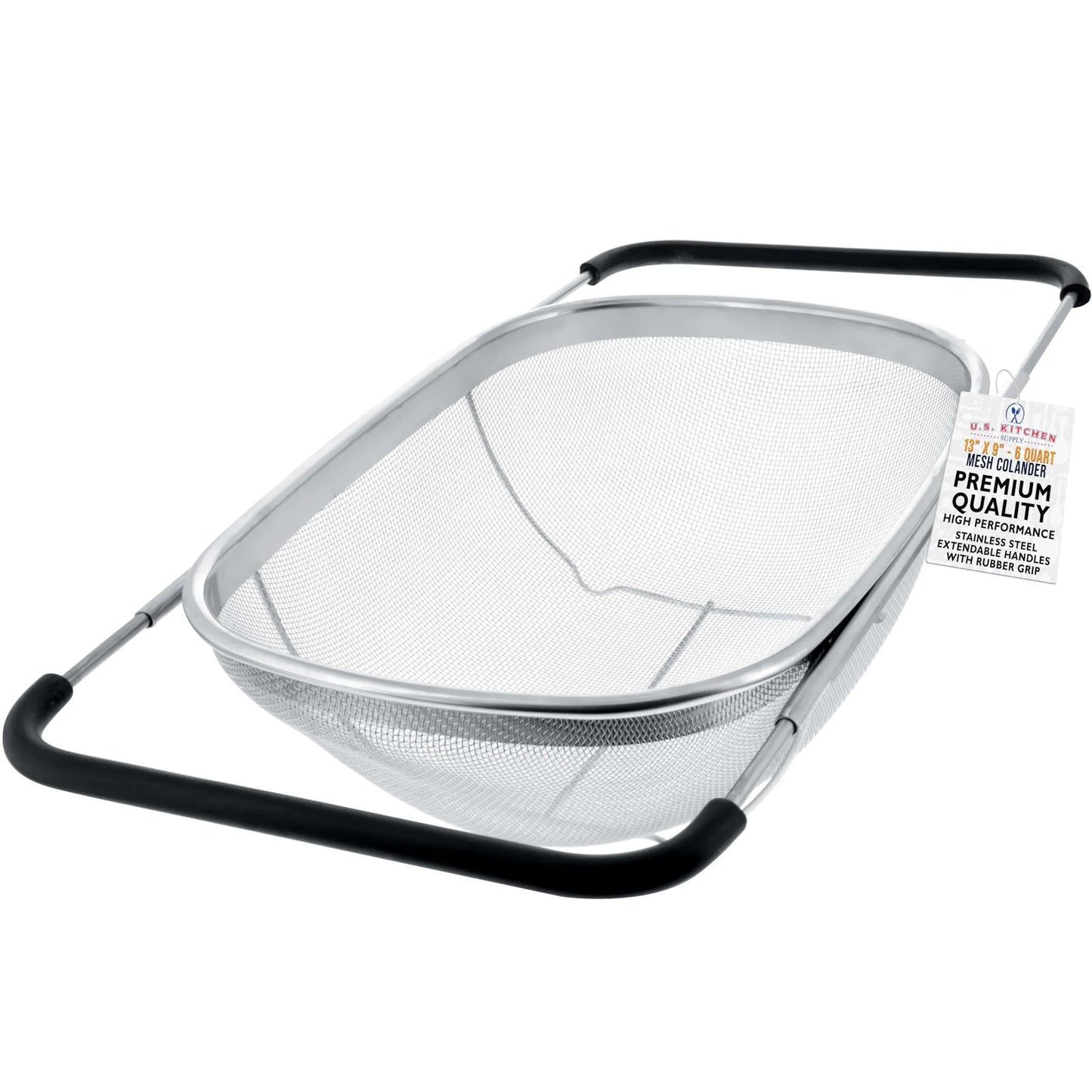 🥗 Premium Stainless Steel Colander – Fast Draining, Effortless Cooking