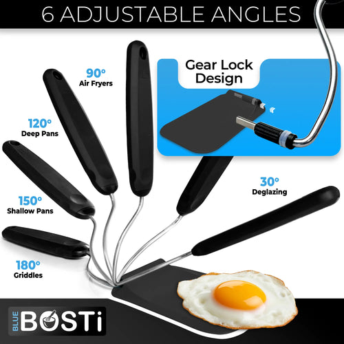 🚀🔥7-in-1 Adjustable Angle Spatula Set