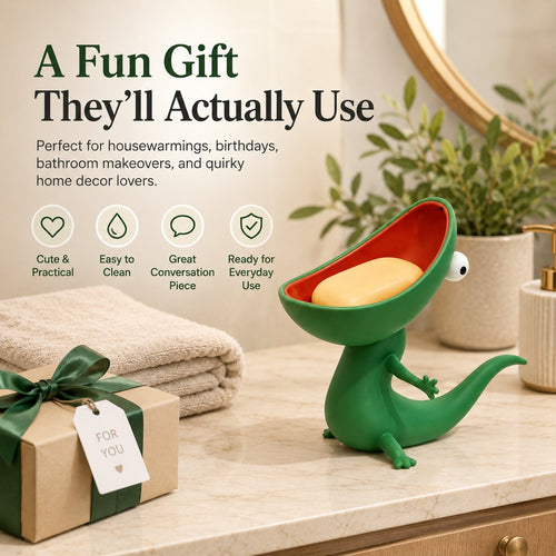 🦎 Fun Lizard Soap Holder – Make Cleaning Fun!🛁✨ Organize All Your Little Things⏰ Limited Time Offer 🎁