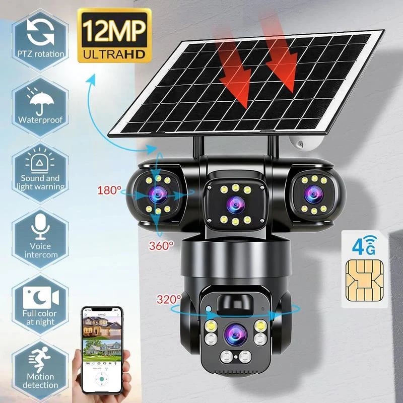 📹 6K PTZ Security Camera | 360° Coverage & Smart Tracking