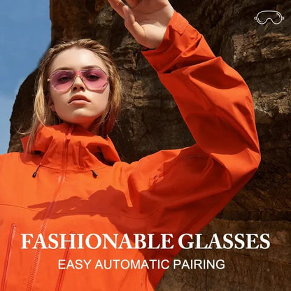 😎 Smart Bluetooth 5.4 Audio Sunglasses – Open-Ear, UV & Blue Light Protection💕