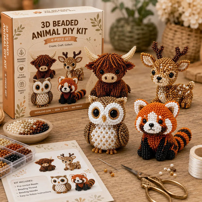 🔥Last Day 50% OFF ✨ Tiny 3D Beaded Animal DIY Kit