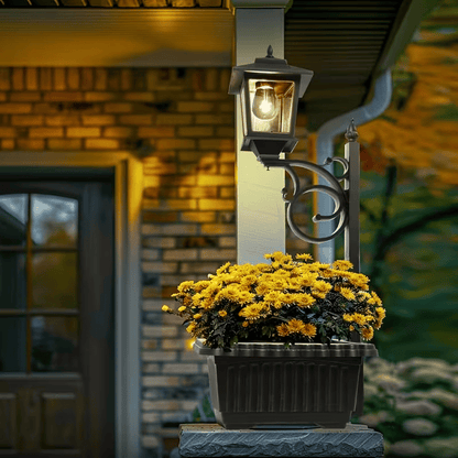 ✨49% OFF🌞2-in-1 Outdoor Solar Lamp Post Light with Planter: Illuminate & Decorate Your Garden🌼
