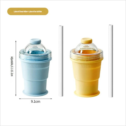 🧊 2-in-1 Ice Ball Maker Bottle(2PCS) – Foldable, Press-to-Release, Portable Summer Drink Cup ❄️