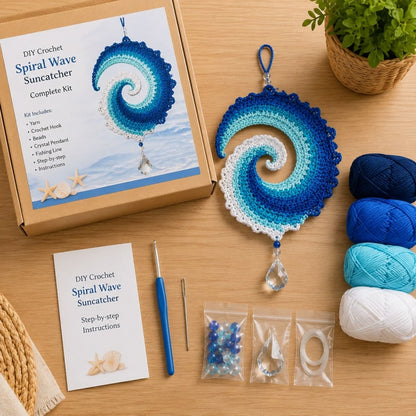 🌊🧵DIY crocheted weather vane kit "Ocean Wave"