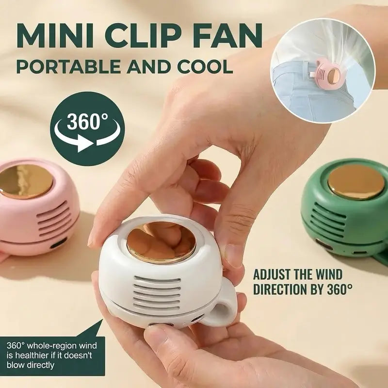 🔥HOT SALE 50% OFF – Bladeless Button Fan Stops Summer Sweat Anywhere