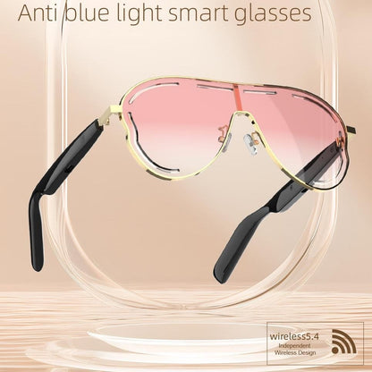 😎 Smart Bluetooth 5.4 Audio Sunglasses – Open-Ear, UV & Blue Light Protection💕