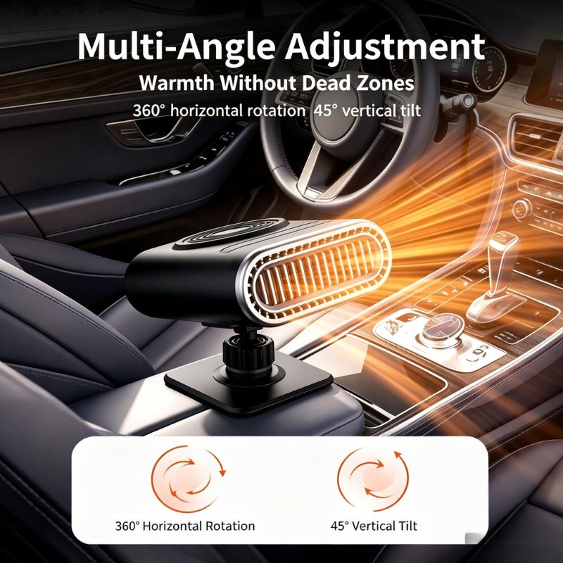 🎁Black Friday Special Discount✨🚙12V Portable Car Heater - 12v Power, Adjustable Defogging Windshield Demister