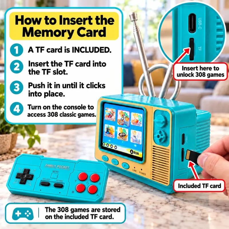 🔥Black Friday Deal🎮GV300 Retro Handheld Game Console – 2.8' IPS Screen, Portable Gaming Device & Gift for Gamers