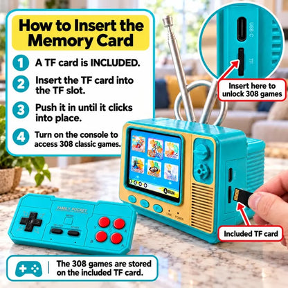 🔥Black Friday Deal🎮GV300 Retro Handheld Game Console – 2.8' IPS Screen, Portable Gaming Device & Gift for Gamers