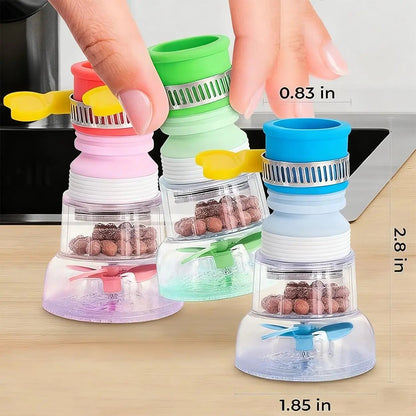 Rotatable Water Saving Tap Extender with Mineral Filter