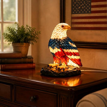 ⚡️Independence Day 49% OFF🦅🌙U.S. 250th Eagle Stained Glass Table Lamp✨