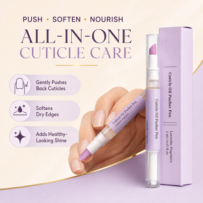 2-in-1 Cuticle Oil Pen — Precision Pusher + Nourishing Oil for Salon-Worthy Nails at Home
