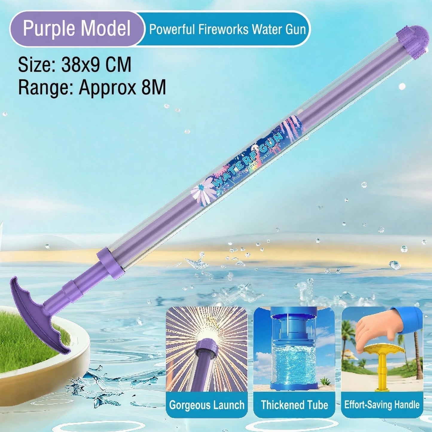 🙌Firework Style Water Spray Toy