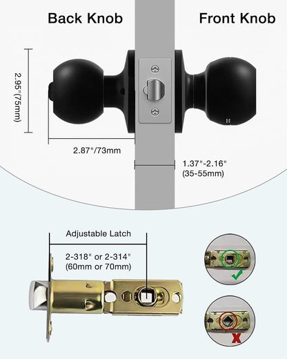 Fingerprint Smart Lock,Keyless Entry Door Lock,Count Smart Door Knob with APP