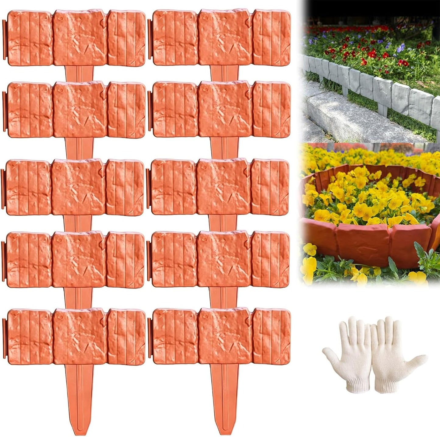 ⚡Hot Sales 49% OFF🔥Imitation Stone Garden Fence - DIY Garden Edging Border