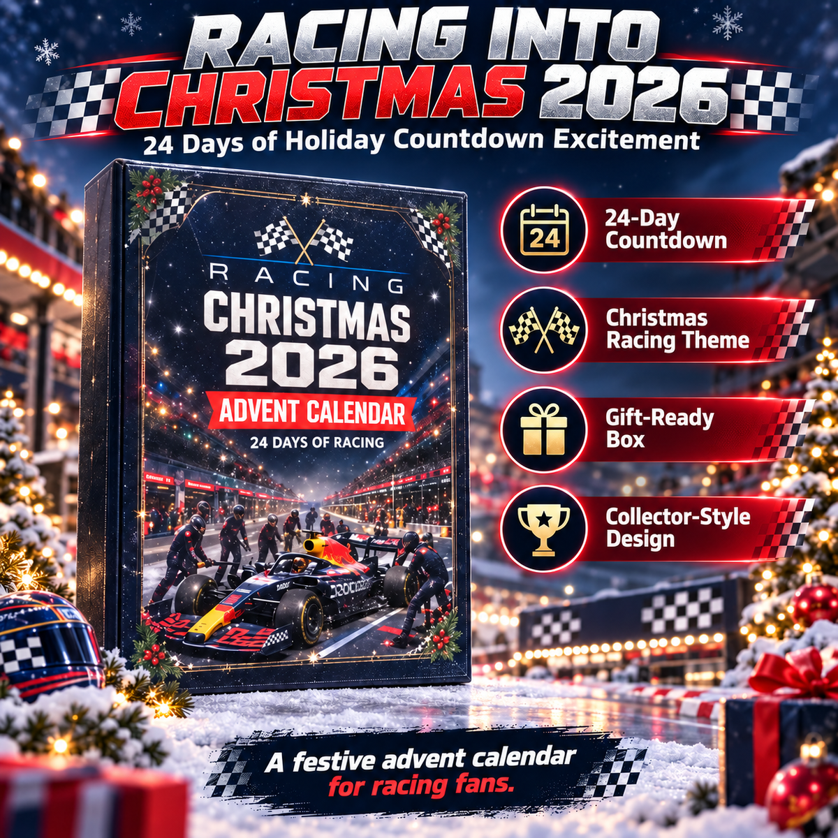 🏎️🎄 Racing to Christmas 2026 – 24-Day Motorsport Advent Calendar