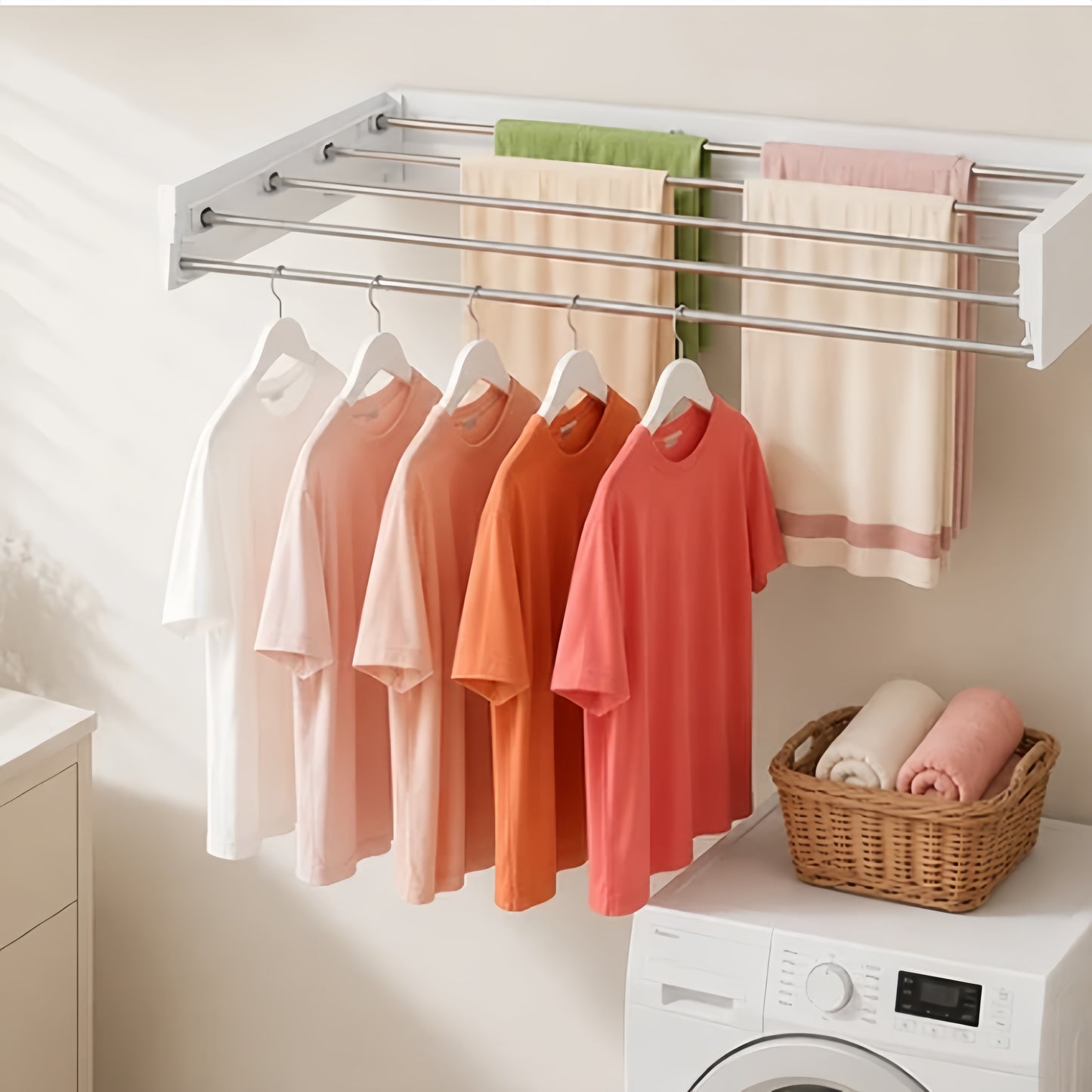 Wall-Mounted Clothing Rack