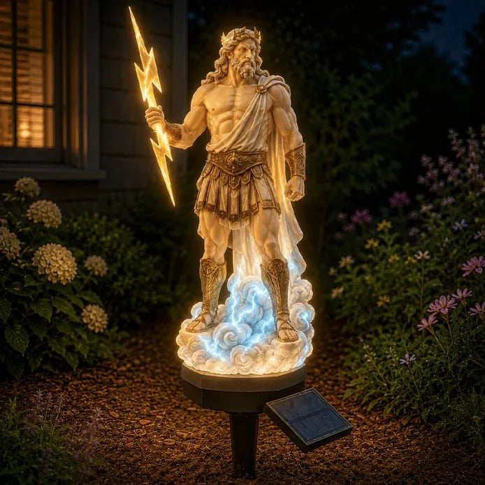 🔱 Myth-Themed Solar Garden Stake Light